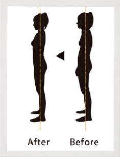 自然と正しい姿勢に